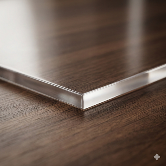 Elastyczne szkło 2 mm błyszczące na stół