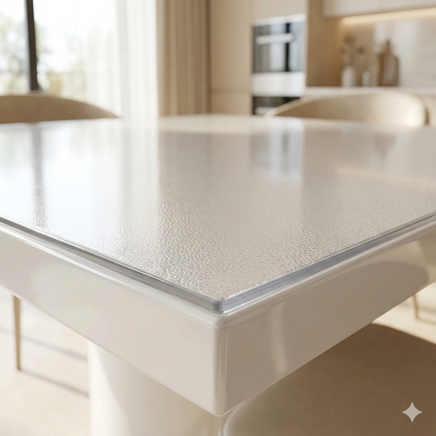 Elastyczne szkło 1,5 mm ryflowane na stół