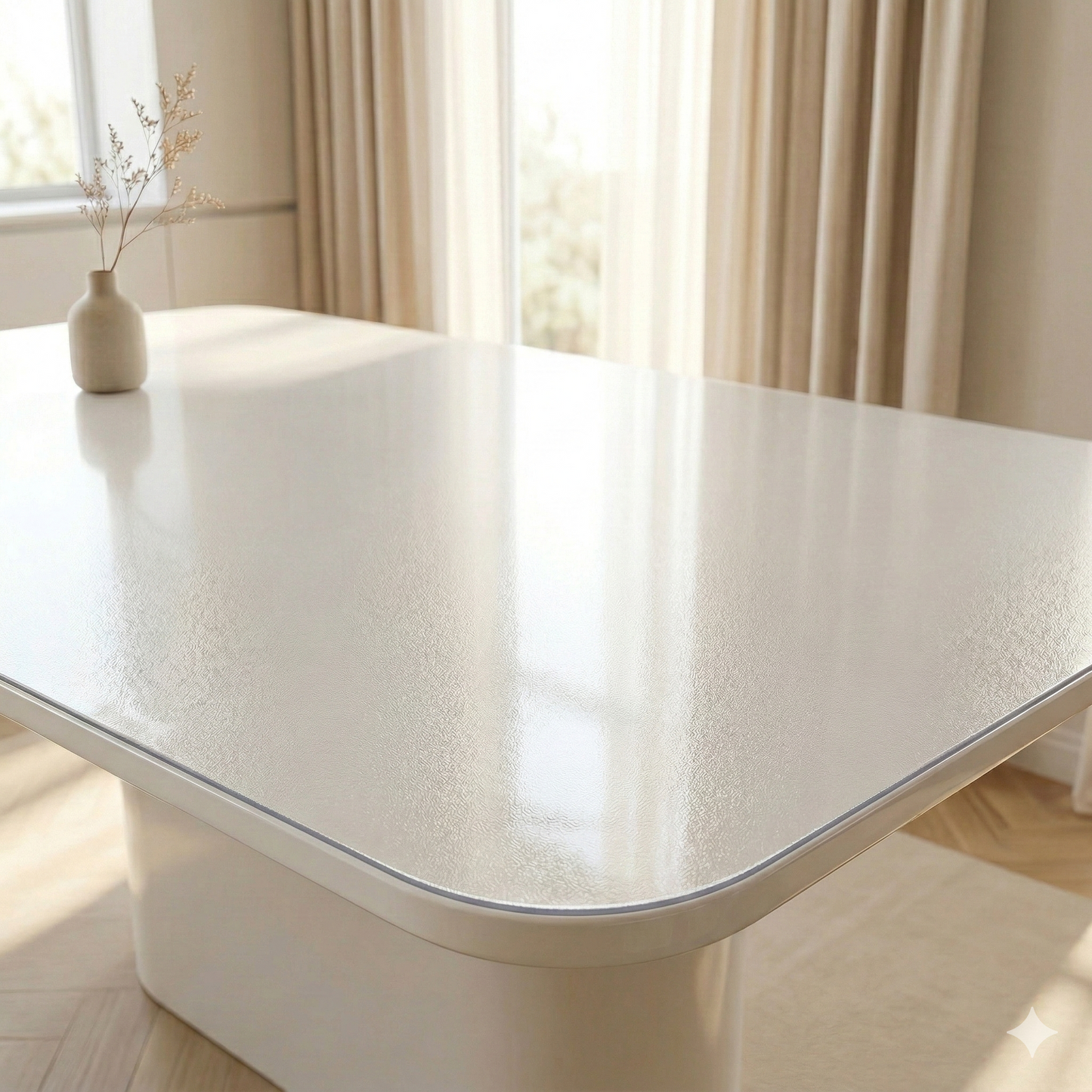 Elastyczne szkło 1,5 mm ryflowane na stół